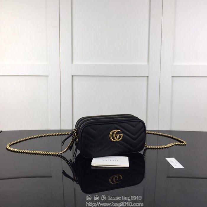 GUCCI古馳 新款 專櫃品質 原單 546581 克皮 鏈條斜挎包HY1355